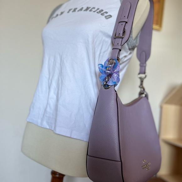 Coach Jess Hobo Lavender Shoulder Bag - Picture 3 of 13